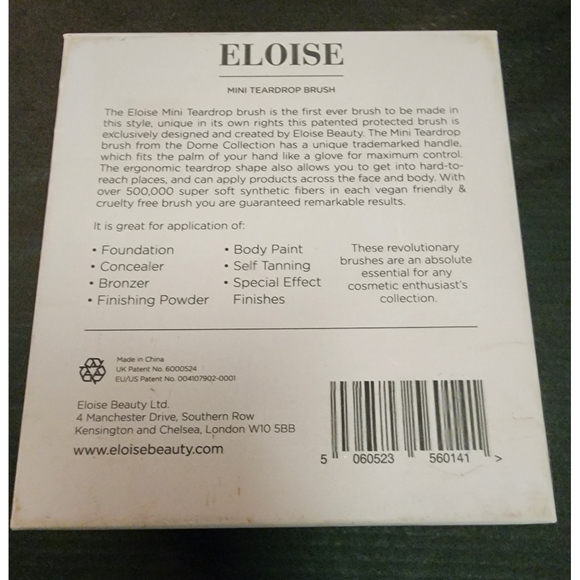 Eloise Mini Tear Drop Brush in Rose Gold - Picture 7 of 7